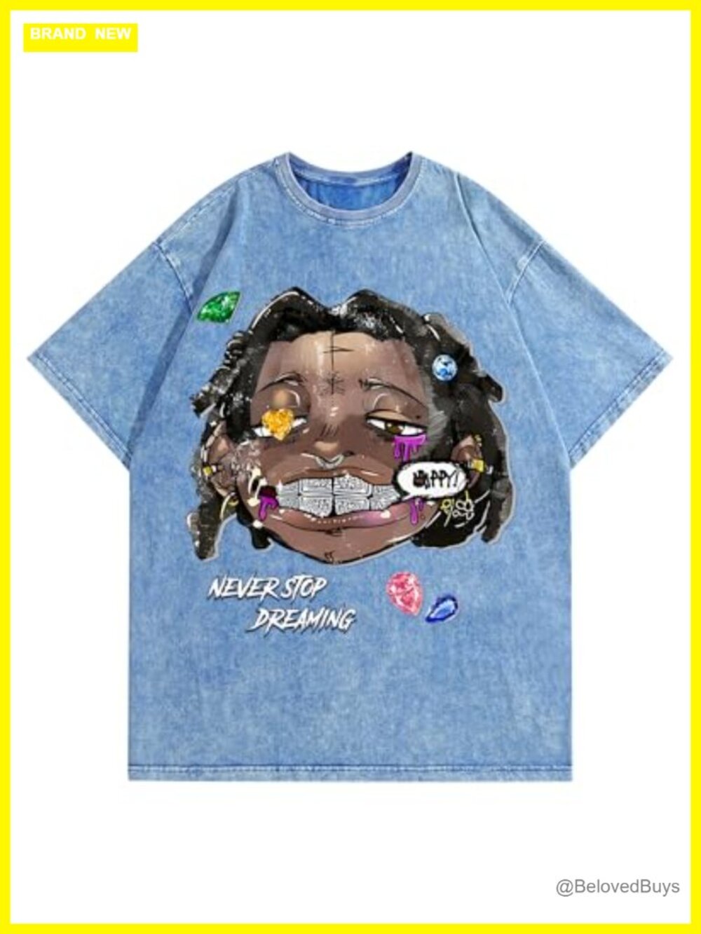 Mens Graphic Tees Acid Washed Y2K Vintage Streetwear Oversized T-Shirt Summer